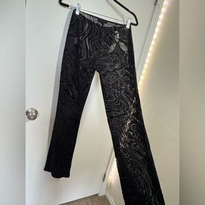 I.AM.GIA Amina Pant, velvet burnout print and cutout details.